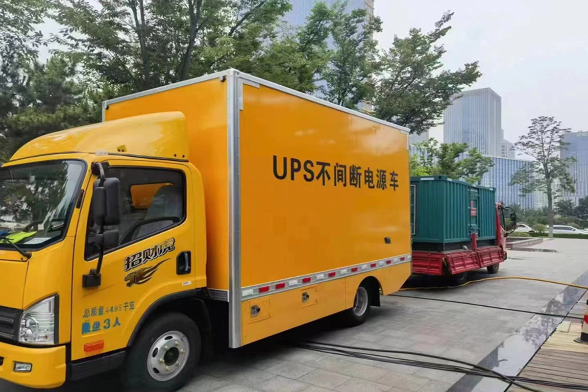 淮阳发电机租赁施工现场